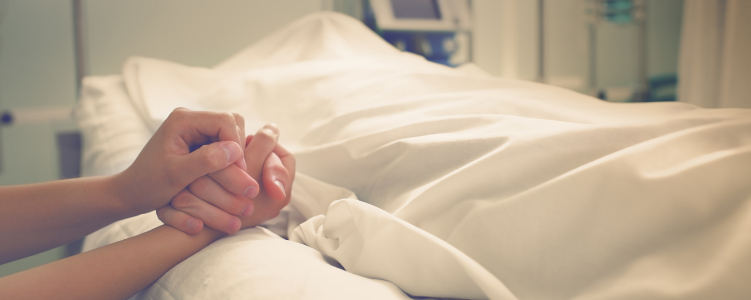 Family supporting each other during difficult time