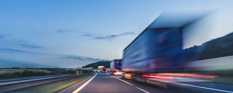 Investigators examining truck accident evidence